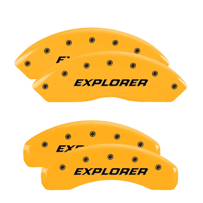 MGP 4 Caliper Covers Engraved Front & Rear Explorer/2011 Yellow Finish Black Char 2006 Ford Explorer thumbnail 7