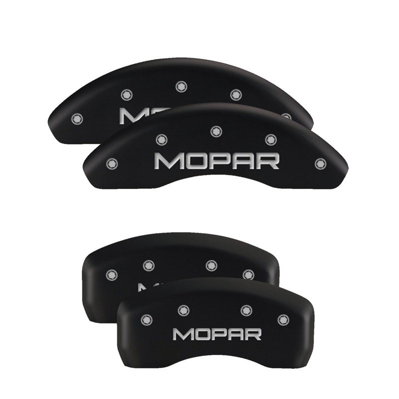 MGP 4 Caliper Covers Engraved Front & Rear MGP Black finish silver ch thumbnail 7