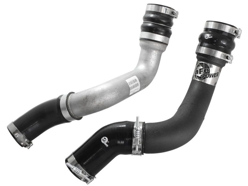 BladeRunner 3 IN Aluminum Hot and Cold Charge Pipe Kit Black