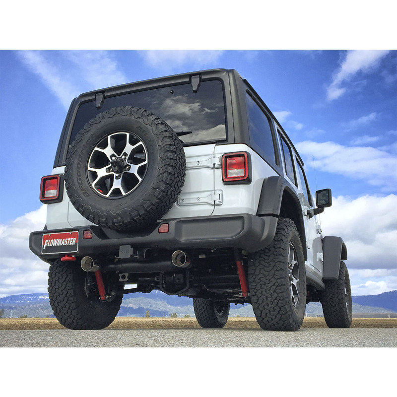 Flowmaster 18-25 Jeep Wrangler JL 2.0T/3.6L Force II Axle-Back Exhaust System