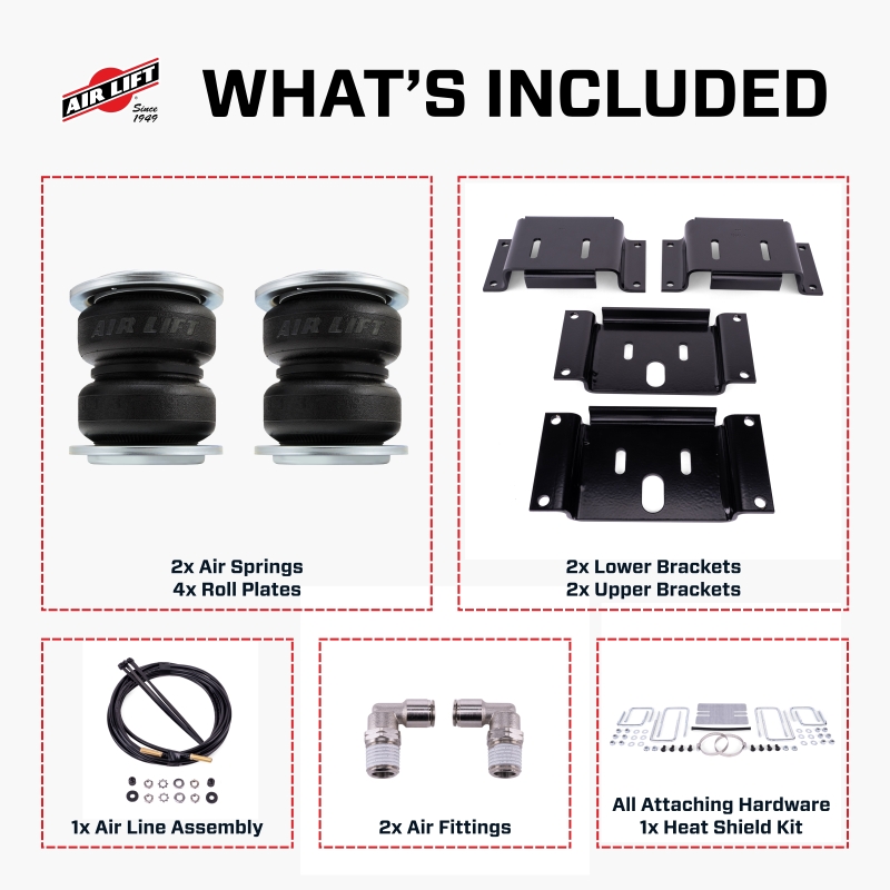 Air Lift 24-26 Ford Ranger 4WD LoadLifter 5000 Air Spring Kit thumbnail 4