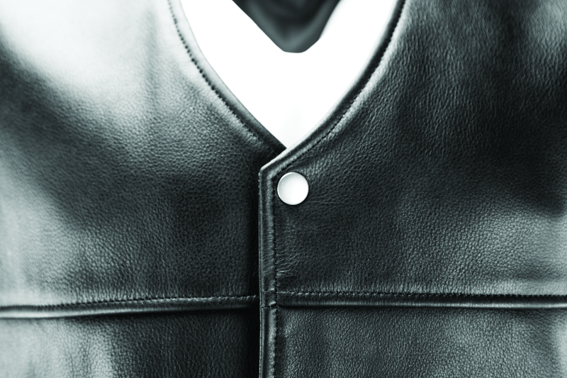 Kuryakyn Leather By River Road Old Skool Leather Vest Black - Large thumbnail 2