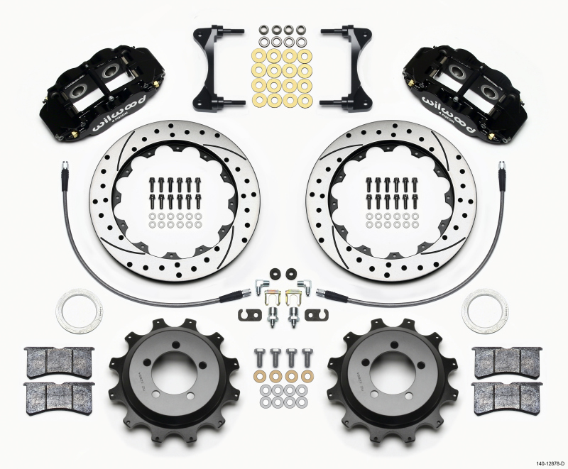 Wilwood Narrow Superlite 4R Rear Kit 12.88in Drilled 99-05 WRX / 99-07 Impreza