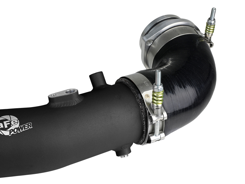 BladeRunner 2-1/2 IN Aluminum Hot Charge Pipe Black