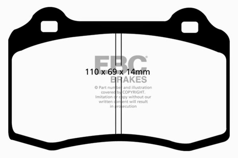 EBC 96-03 Alfa Romeo GTV 3.0 (Brembo) Ultimax2 Front Brake Pads thumbnail 4