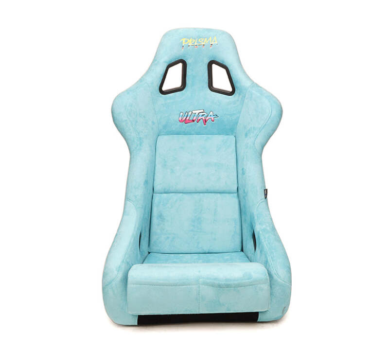 NRG FRP Bucket Seat ULTRA Edition W/ Grey Pearlized Back / Teal Microfiber Material - Large thumbnail 5