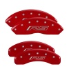 MGP 4 Caliper Covers Engraved Front & Rear Gen 5/RS Red finish silver ch thumbnail 5