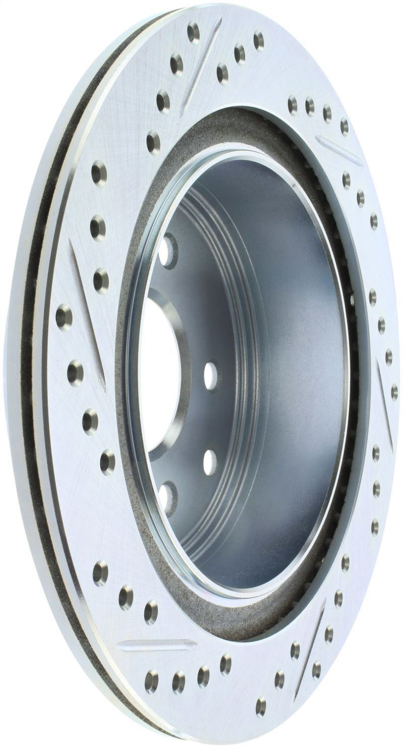 StopTech Select Sport Nissan Slotted and Drilled Left Rear Rotor thumbnail 3