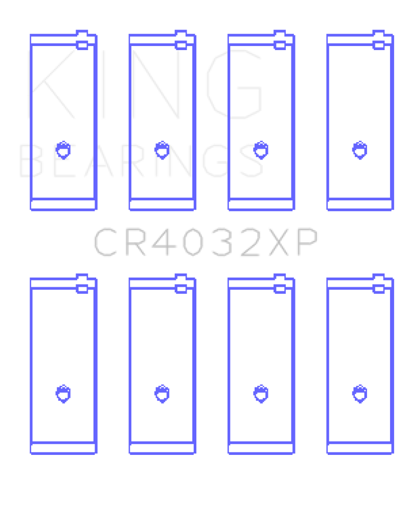 King Engine Bearings Toyota 4AGE 4AGZE 16V 1.6L Performance Rod Bearing Set - Size STD thumbnail 4