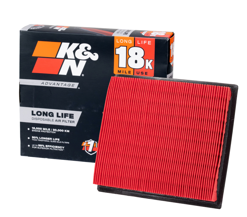 K&N Advantage Air Filter 18K Miles Infiniti G35/G37/Ex35 07-09 Nissan 350Z 07-09 thumbnail 3