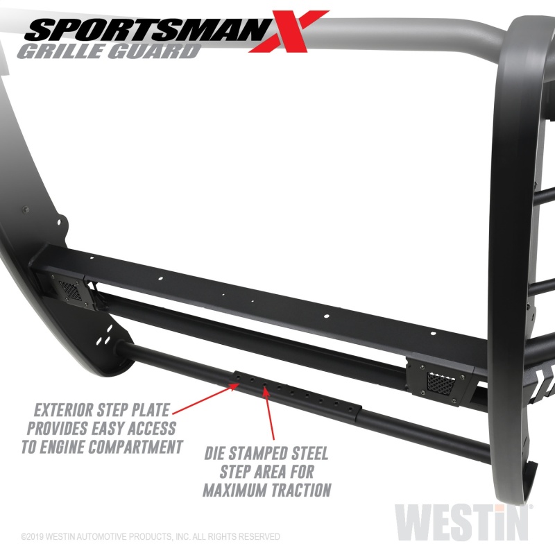 Westin 2020 Chevy Silverado 2500/3500 Sportsman X Grille Guard - Textured Black thumbnail 9