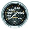 Autometer Carbon Fiber 2-5/8in 140-280 Deg F Mechanical Oil Temp Gauge thumbnail 7