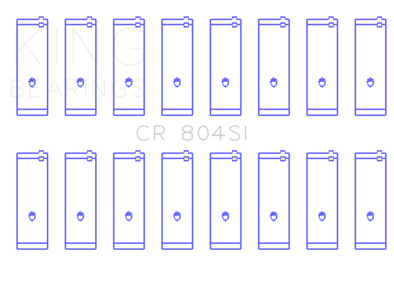 King Engine Bearings Ford 260CI/289CI/302 5.0L Windsor Connecting Rod Bearing Set thumbnail 4