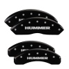 MGP 4 Caliper Covers Engraved Front & Rear Hummer Black finish silver ch thumbnail 8