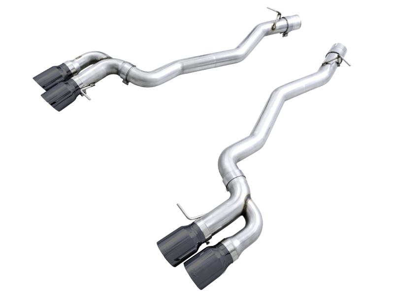 AWE Tuning 18-19 BMW F90 M5 Track Edition Axle-Back Exhaust- Black Diamond Tips thumbnail 3
