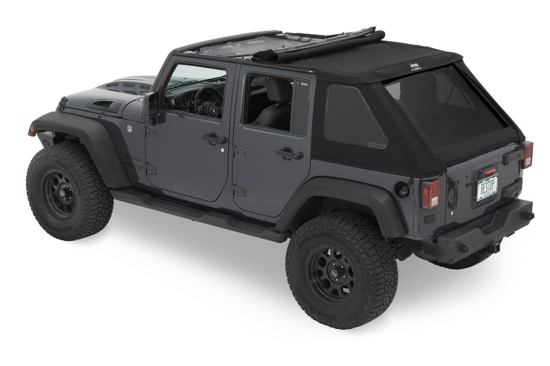 Bestop 07-18 Jeep Wrangler JK 4-Door Jeep Trektop (Premium Black Twill) thumbnail 4