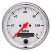 Autometer Arctic White 3 3/8in 0-120 MPH Electronic Speedometer w/ LCD ODO Gauge thumbnail 6