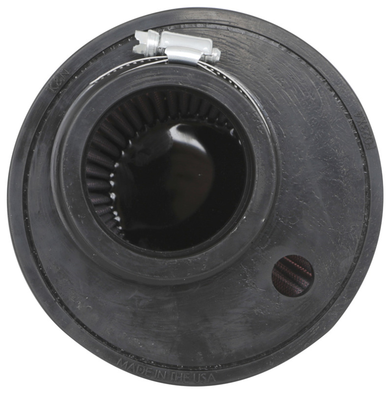 K&N Universal Clamp-On Air Filter 2.375in Flg ID x 5.21875in B OD x 3.5in T OD x 3.75in H thumbnail 2