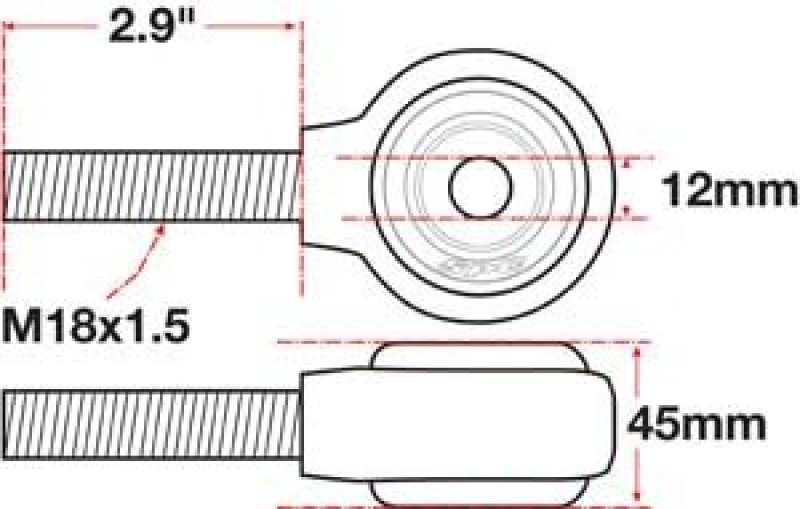 SPC Performance xAxis Rod End Ball Joint thumbnail 5