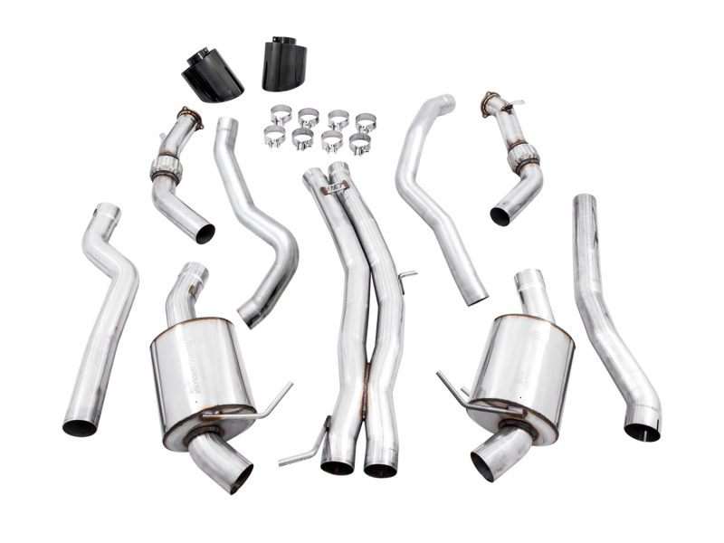 AWE Tuning Audi B9 RS 5 Sportback Touring Edition Exhaust-Non Resonated- Diamond Black RS Style Tips thumbnail 7