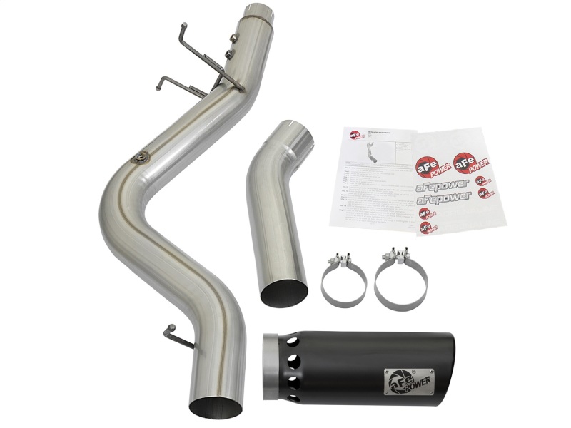 aFe ATLAS 5in DPF-Back Aluminized Steel Exhaust System GM Diesel Trucks 2017 V8 6.6L (td) L5P thumbnail 4