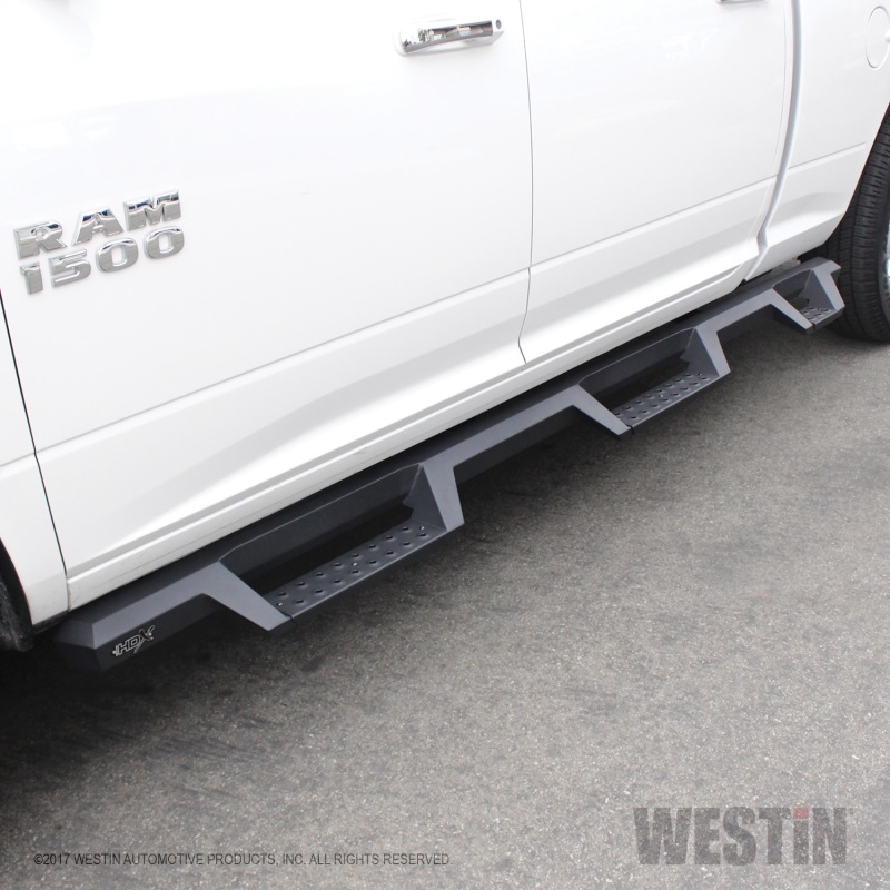 Westin 10-18 Dodge Ram Crew Cab 5ft & 6ft Bed HDX Drop Wheel-To-Wheel Nerf Step Bars - Text. Blk thumbnail 6