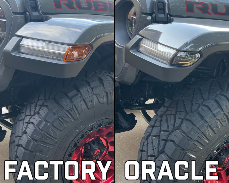 Oracle Jeep Wrangler JL Smoked Lens LED Front Sidemarkers thumbnail 6
