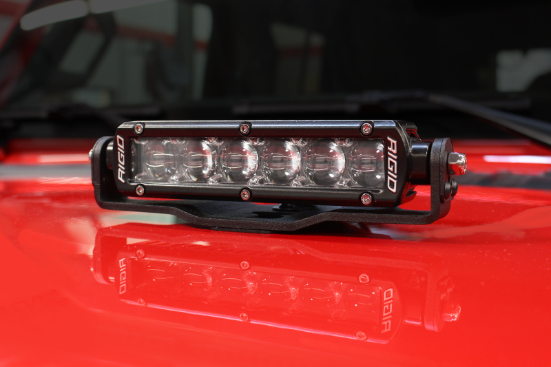 Go Rhino 18-20 Jeep Wrangler JL/JLU/Gladiator JT Light Mount - Two 6in Single Row thumbnail 8