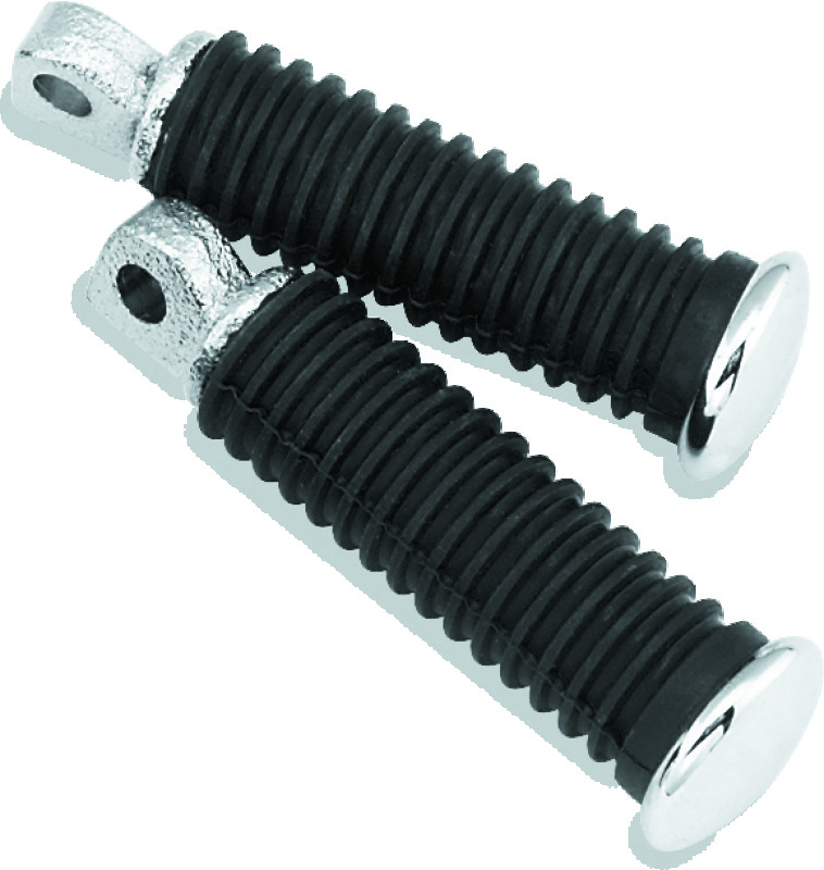 Bikers Choice Chrome Cap Rider Pegs Male Mount Style Replaces H-D 49117-77T