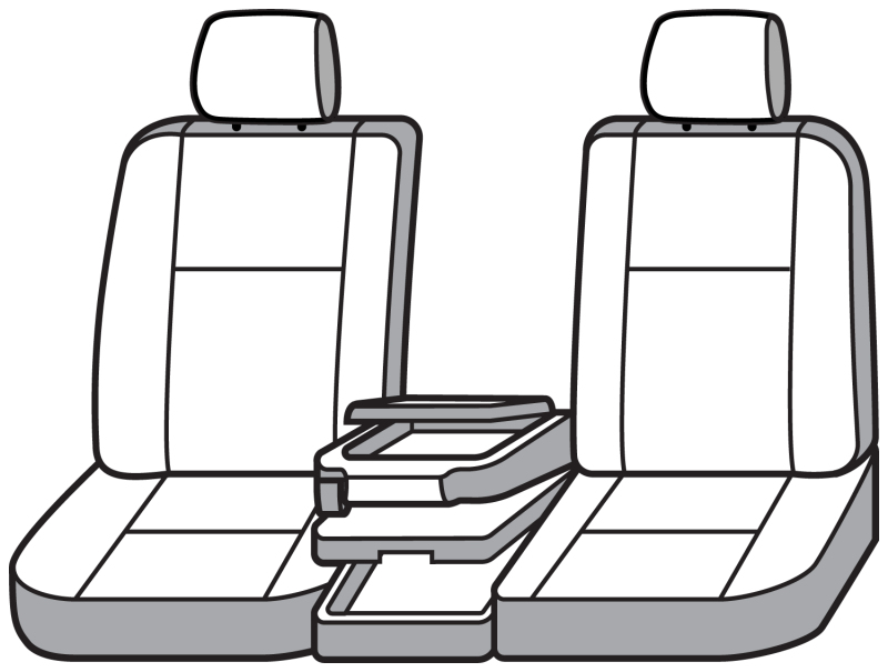 Covercraft 19-24 Dodge RAM 1500 Carhartt Super Dux SeatSaver Front Row Custom Seat Cover - Gravel thumbnail 6