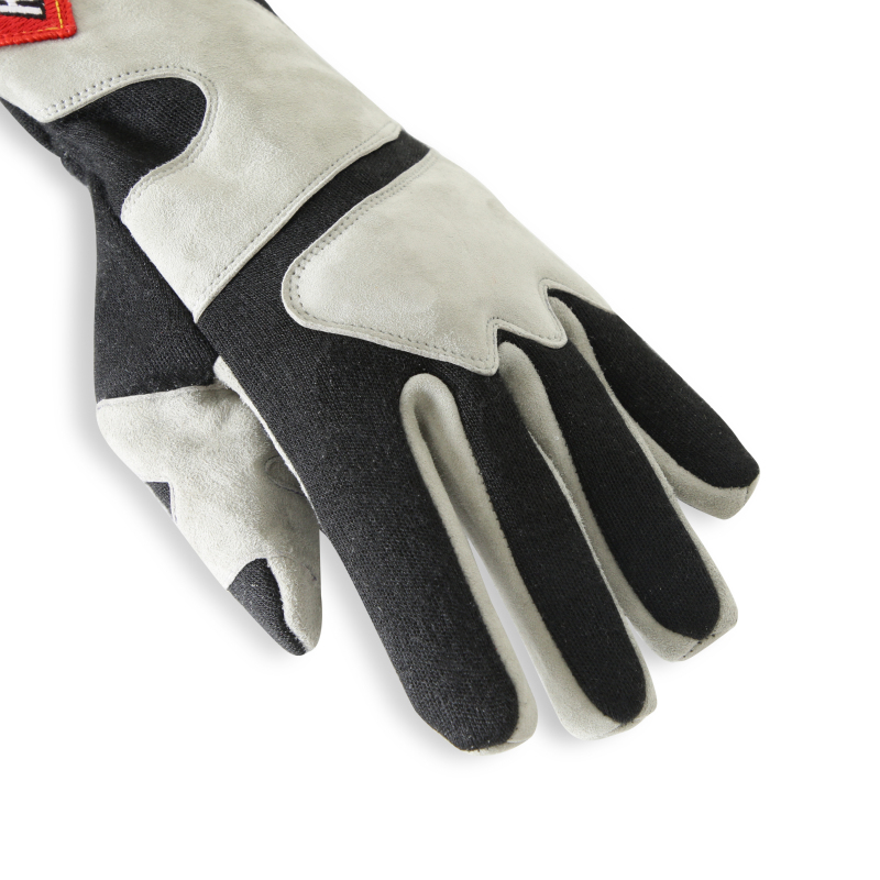 RaceQuip SFI-5 Gray/Black Large Long Angle Cut Glove thumbnail 3