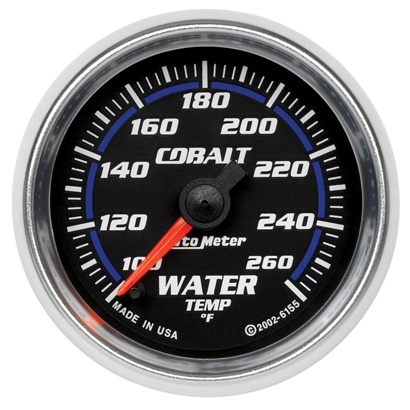 Autometer Cobalt 52mm 100-260 Deg F Electronic Water Temp Gauge thumbnail 4