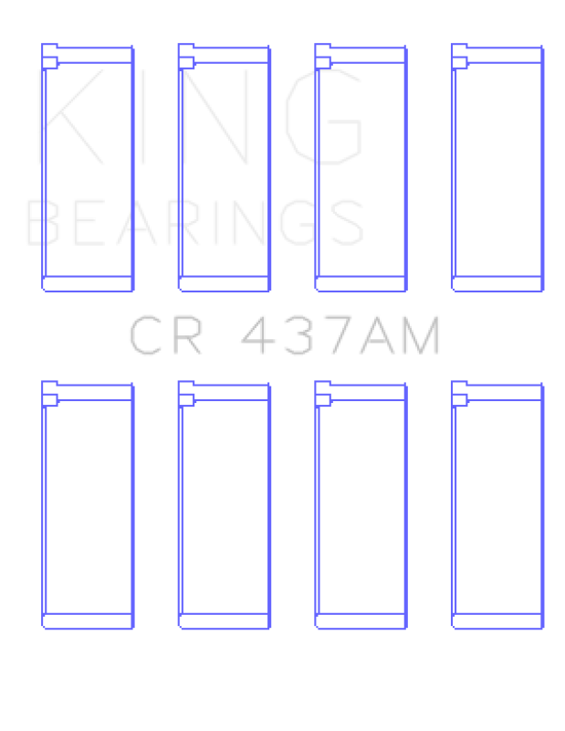 King Engine Bearings VW/Audi Aku/Aqm/Cr/Cy/Jk/Jr/Ky/Ra (Size +0.25mm) Connecting Rod Bearing Set thumbnail 3