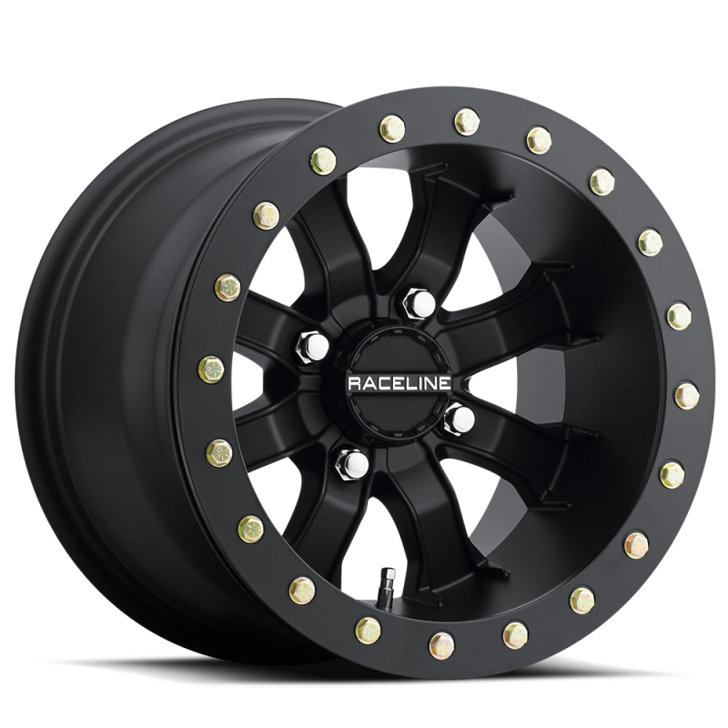 Raceline A71B Mamba 15x7in / 4x156 BP / 0mm Offset / 132.5mm Bore - Satin Black Beadlock Wheel thumbnail 3
