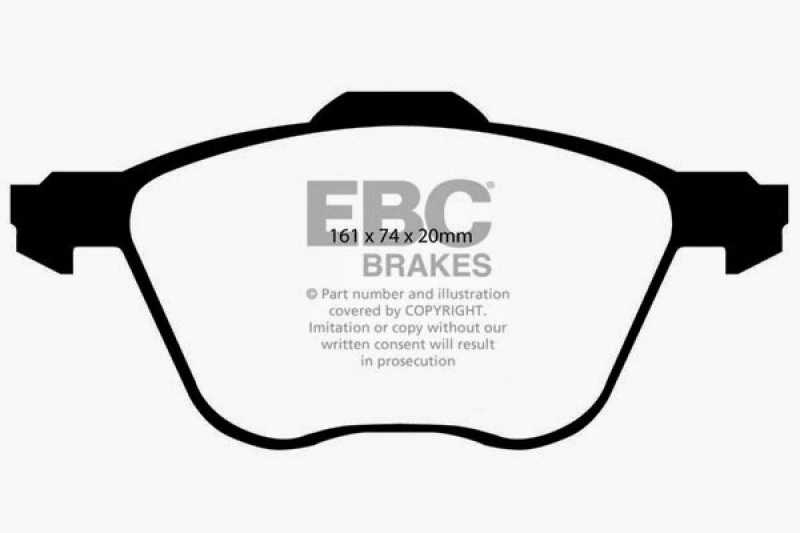 EBC 01 Volkswagen Eurovan 2.8 (313mm) Ultimax2 Front Brake Pads thumbnail 3