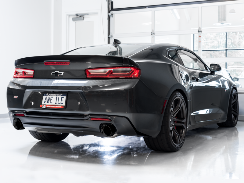 AWE Tuning 16-19 Chevrolet Camaro SS Axle-Back Exhaust - Track Edition (Diamond Black Tips) thumbnail 4
