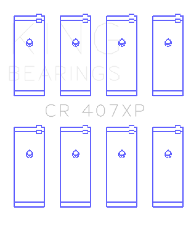 King Engine Bearings Nissan CA18DET (Size STD) Performance Rod Bearing Set thumbnail 5