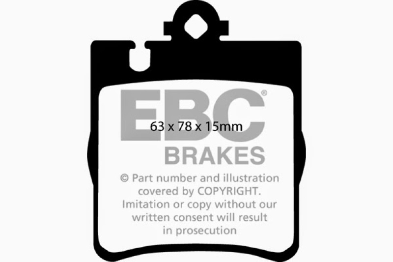 EBC 03 Mercedes-Benz C230 (W203) 2.3 Sport Redstuff Rear Brake Pads thumbnail 5