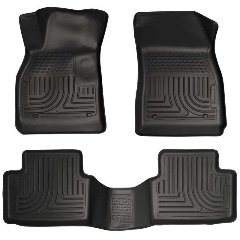 Husky Liners 13 Chevy Malibu WeatherBeater Black Front & 2nd Seat Floor Liners thumbnail 3