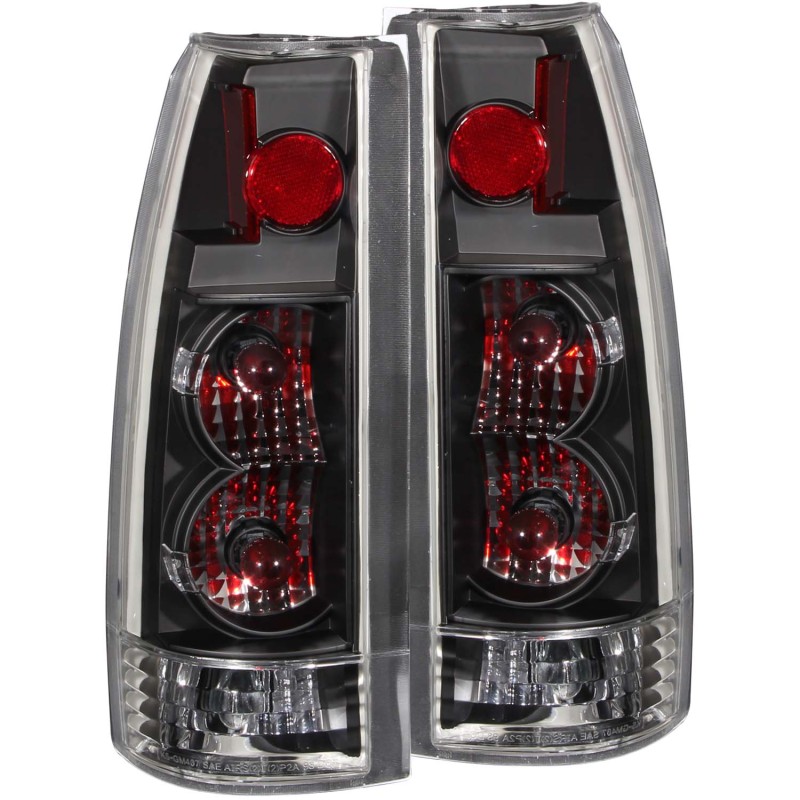 ANZO 1999-2000 Cadillac Escalade Taillights Black - New Gen thumbnail 5