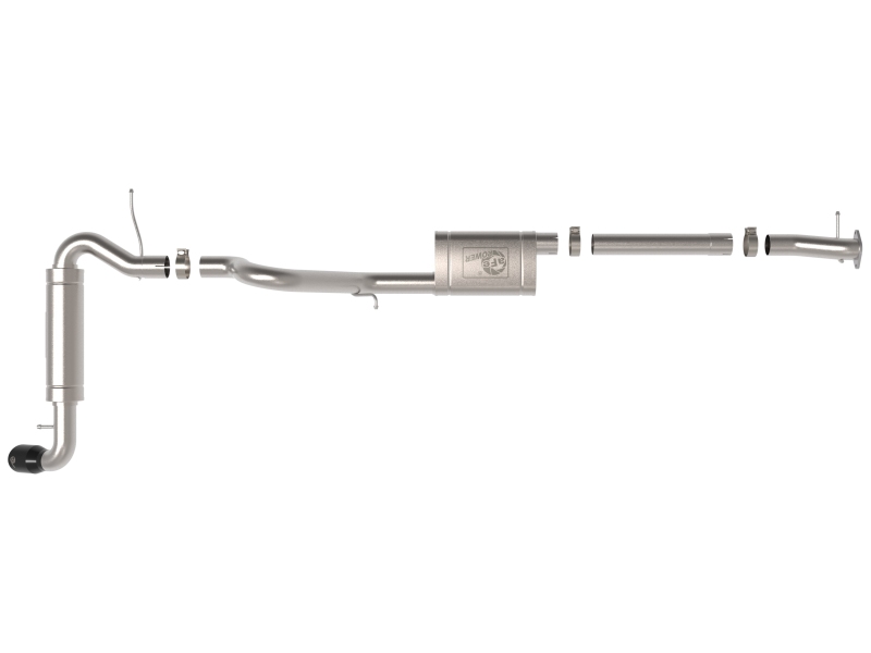 aFe Apollo GT 3in 409 SS Cat-Back Exhaust 2021 Ford Bronco L4-2.3L (t)/V6-2.7L (tt) w/ Black Tip thumbnail 8