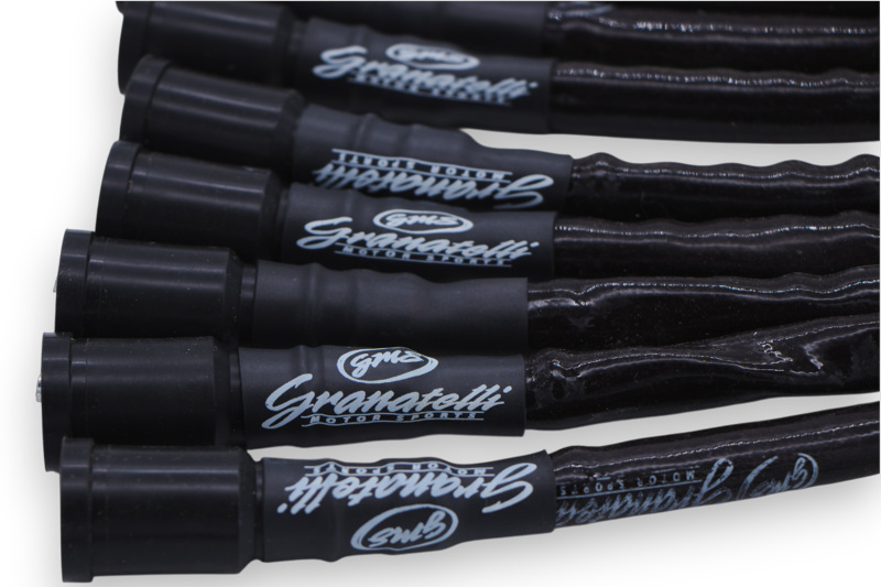 Granatelli 10-14 Ford 6.2L Perf Wire Set w/Inserts/Black Hi-Temp Jacket/Black Fire Sleeve
