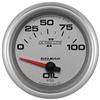 Autometer Ultra-Lite II 2 5/8in 0-100 PSI Short Sweep Electronic Oil Pressure Gauge thumbnail 7
