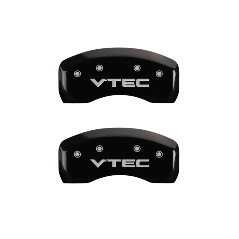 MGP 4 Caliper Covers Engraved Front & Rear Vtech Black finish silver ch thumbnail 9