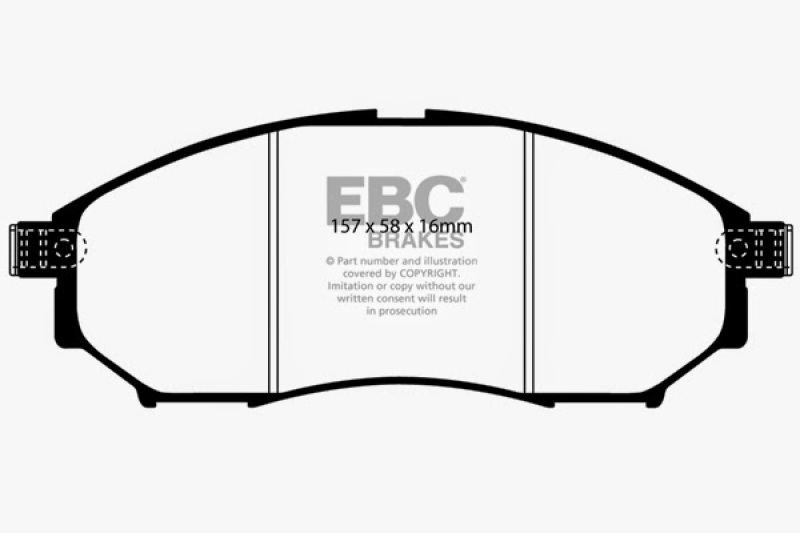 EBC 05-08 Infiniti G35 3.5 2WD Bluestuff Front Brake Pads thumbnail 6