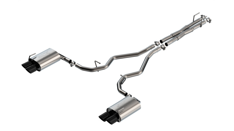 Borla 19-22 Ford Explorer 3.0L V6 AT AWD 4DR 2.25in ATAK Catback Exhaust - Black Chrome Tip thumbnail 2