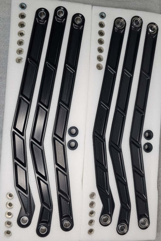 Elektric Offroad 2017+ Can-Am X3 Maverick High Clearance Radius Rods In Black Finish For 72In