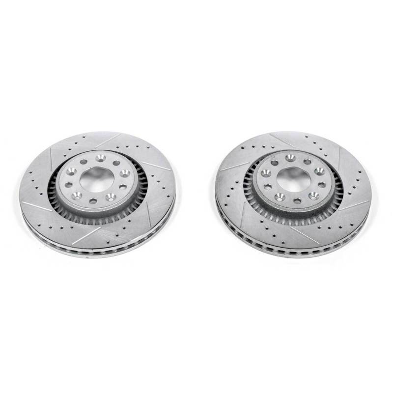 Power Stop 05-07 Ford Five Hundred Front Evolution Drilled & Slotted Rotors - Pair thumbnail 3