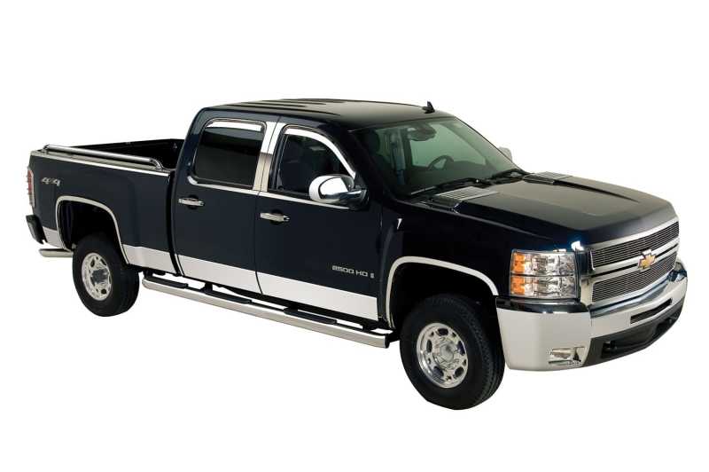 Putco 14-18 Chevy Silv LD - Standard Cab - 8ft Long Box - 10pcs Stainless Steel Rocker Panels thumbnail 3