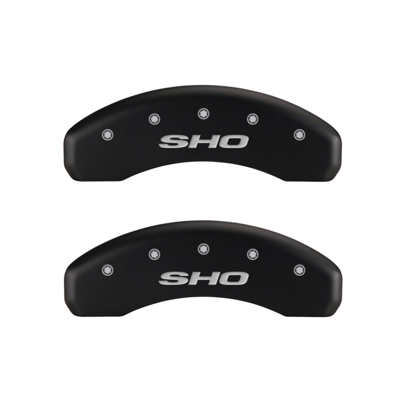 MGP 4 Caliper Covers Engraved Front & Rear SHO Red finish silver ch thumbnail 6